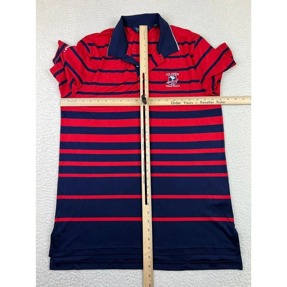 US Open Pebble Beach Shirt Mens Large Golf Polo USGA 2019‎ Ralph Lauren